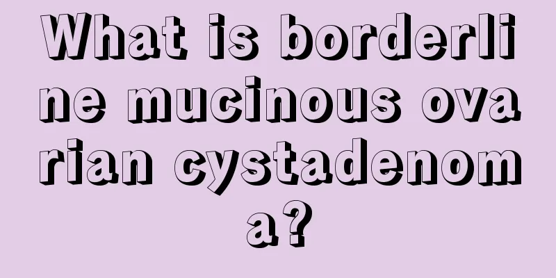 What is borderline mucinous ovarian cystadenoma?