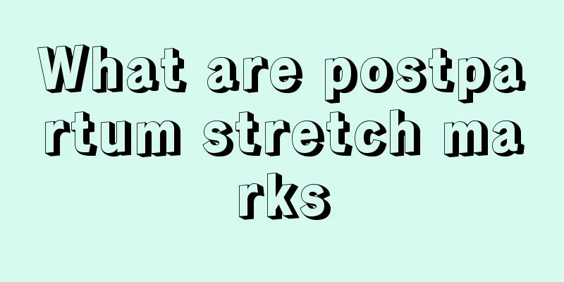 What are postpartum stretch marks