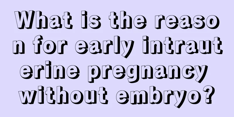 What is the reason for early intrauterine pregnancy without embryo?