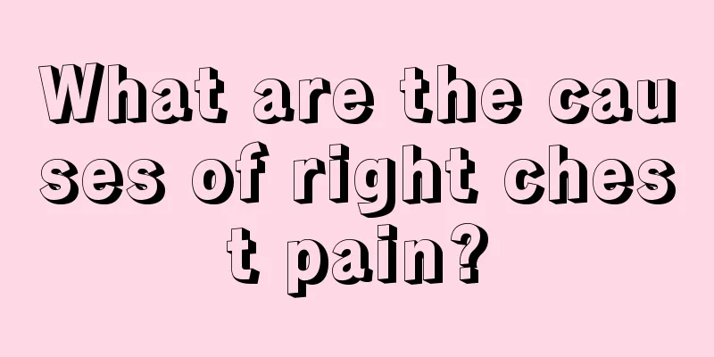 What are the causes of right chest pain?