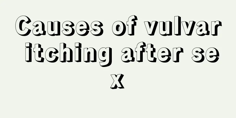 Causes of vulvar itching after sex