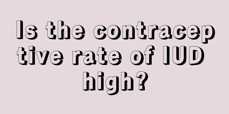 Is the contraceptive rate of IUD high?