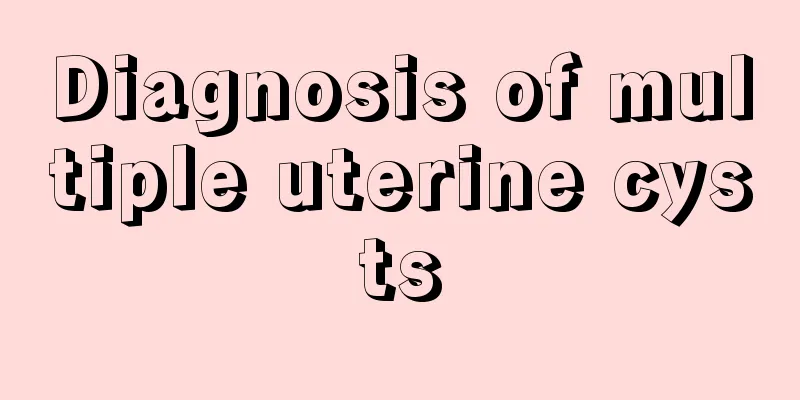 Diagnosis of multiple uterine cysts