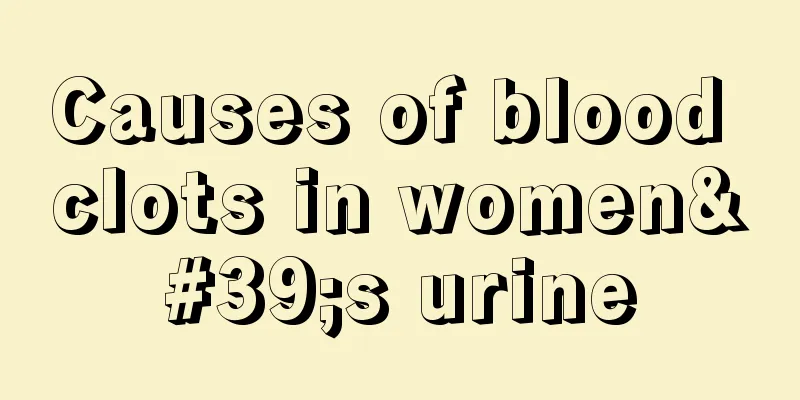 Causes of blood clots in women's urine