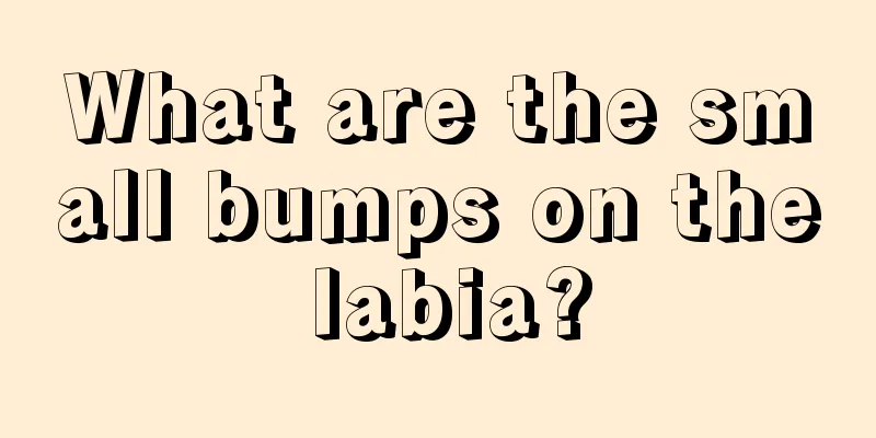 What are the small bumps on the labia?