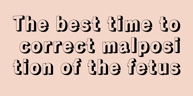 The best time to correct malposition of the fetus