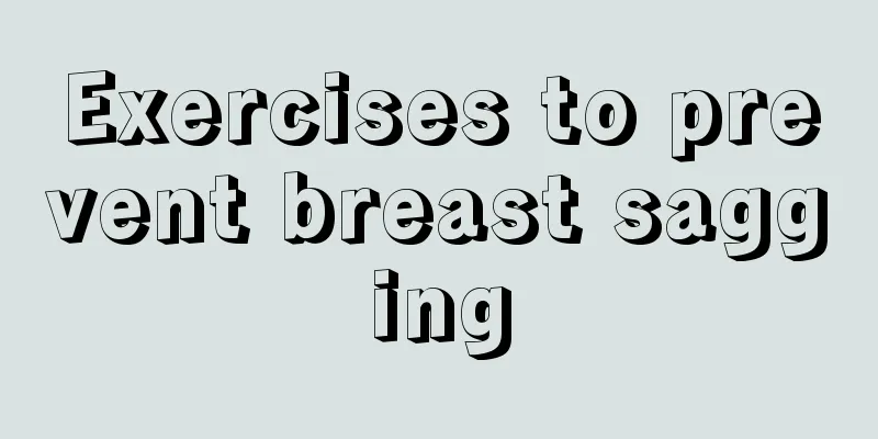 Exercises to prevent breast sagging