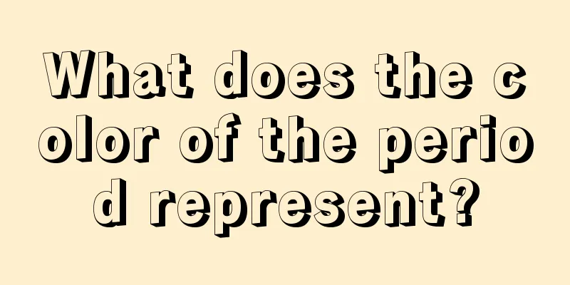 What does the color of the period represent?