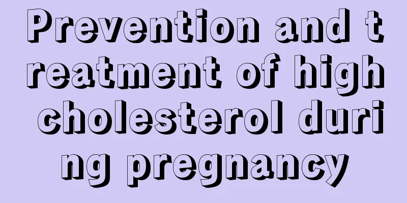 Prevention and treatment of high cholesterol during pregnancy