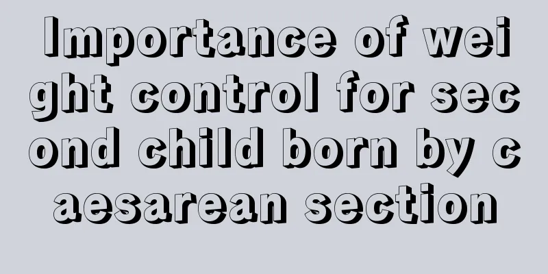 Importance of weight control for second child born by caesarean section