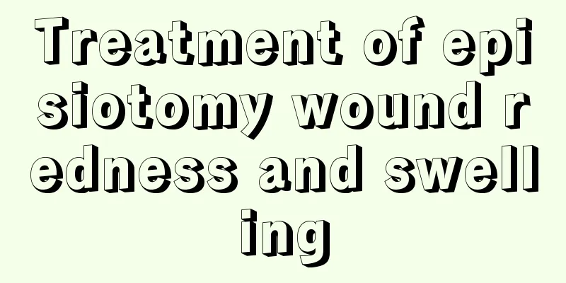 Treatment of episiotomy wound redness and swelling