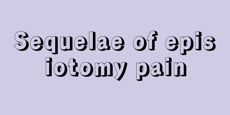 Sequelae of episiotomy pain