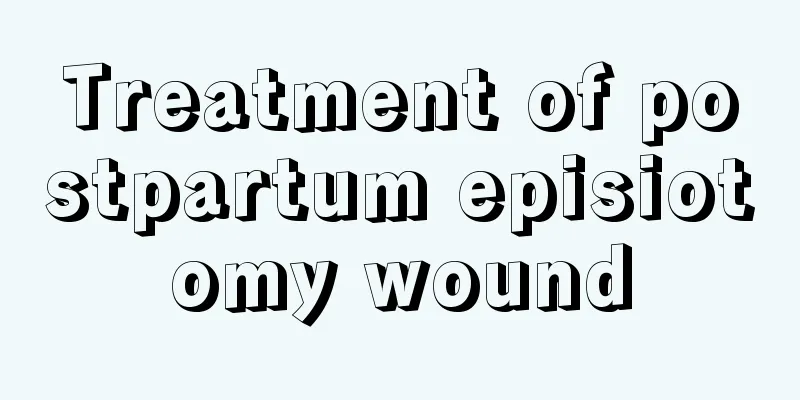 Treatment of postpartum episiotomy wound