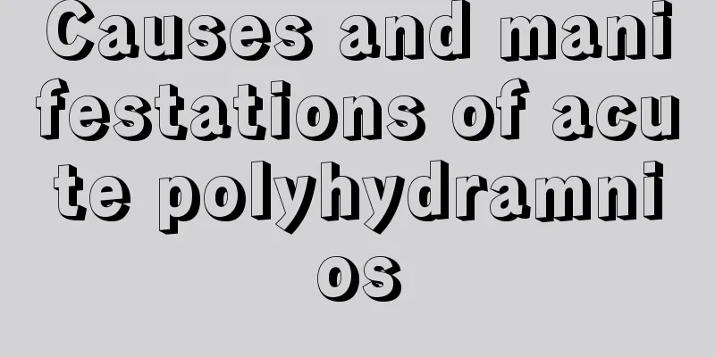 Causes and manifestations of acute polyhydramnios