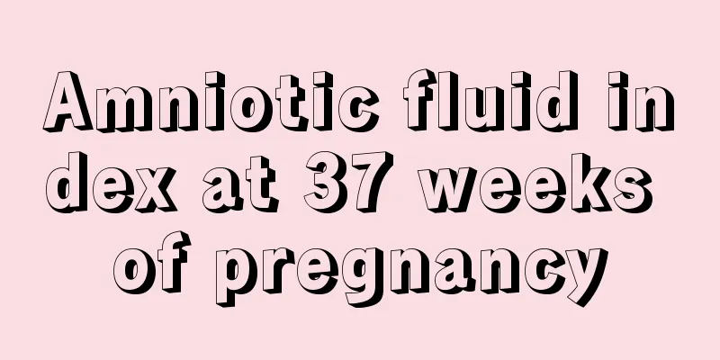 Amniotic fluid index at 37 weeks of pregnancy