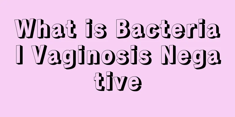 What is Bacterial Vaginosis Negative