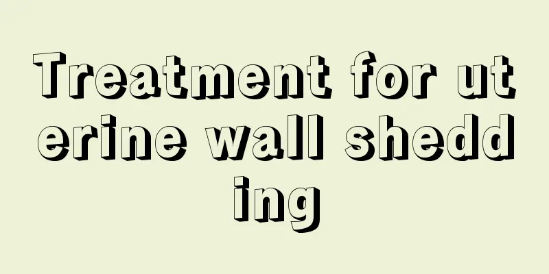 Treatment for uterine wall shedding