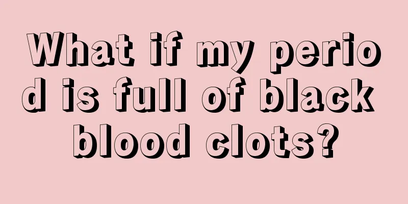 What if my period is full of black blood clots?