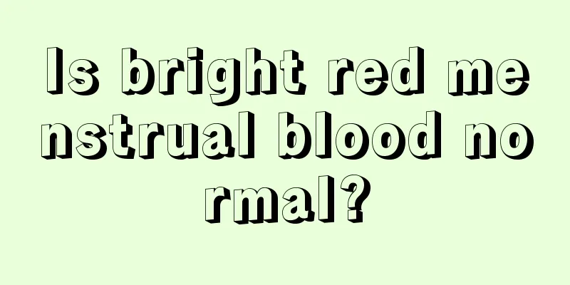 Is bright red menstrual blood normal?