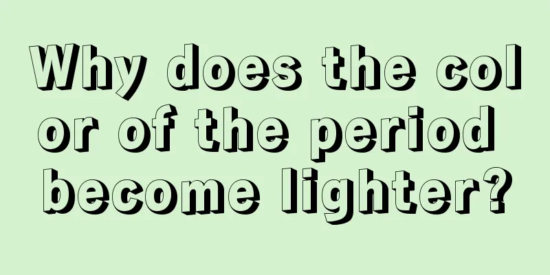 Why does the color of the period become lighter?