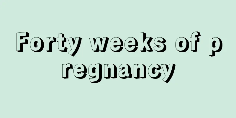 Forty weeks of pregnancy