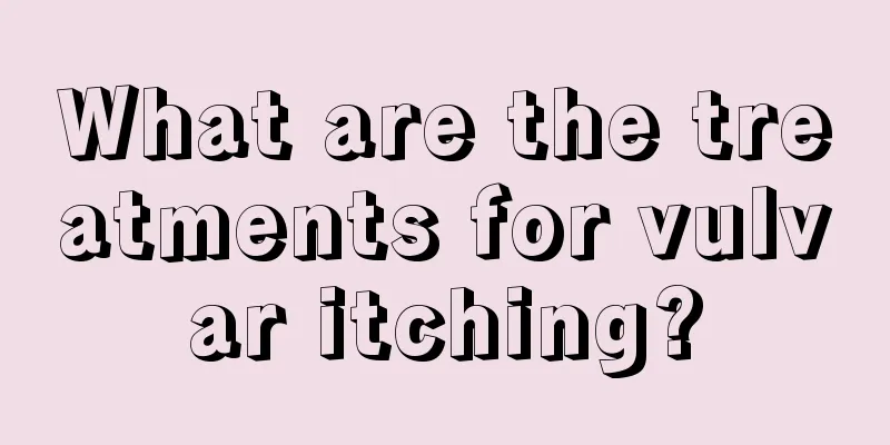 What are the treatments for vulvar itching?