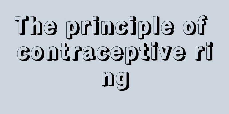 The principle of contraceptive ring