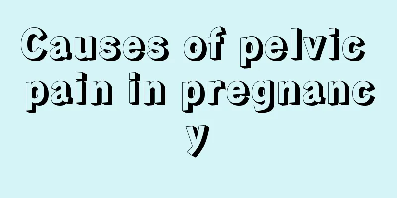 Causes of pelvic pain in pregnancy