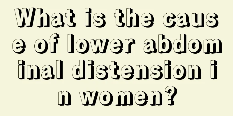 What is the cause of lower abdominal distension in women?