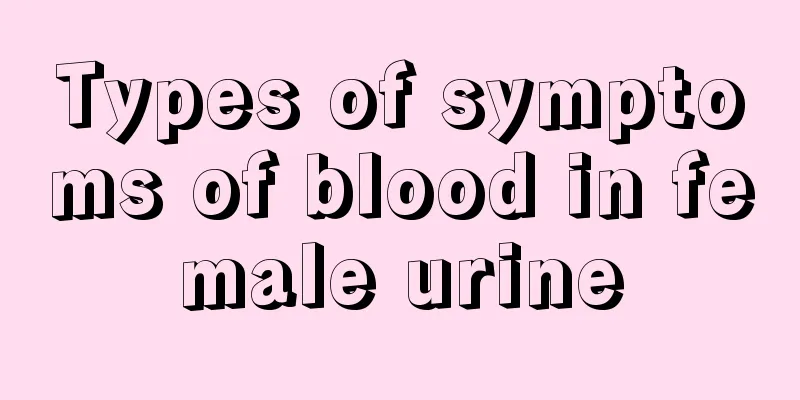 Types of symptoms of blood in female urine