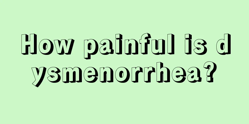 How painful is dysmenorrhea?