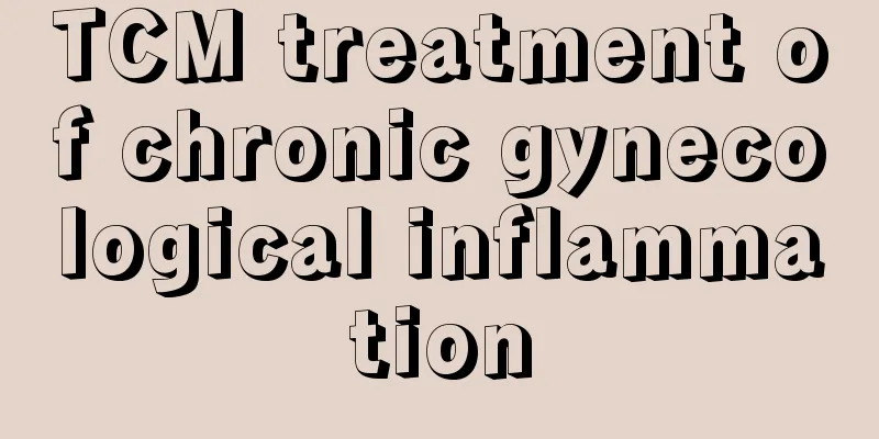 TCM treatment of chronic gynecological inflammation