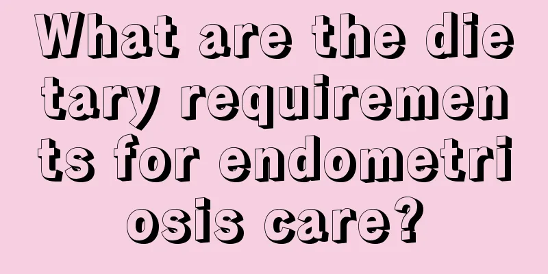 What are the dietary requirements for endometriosis care?