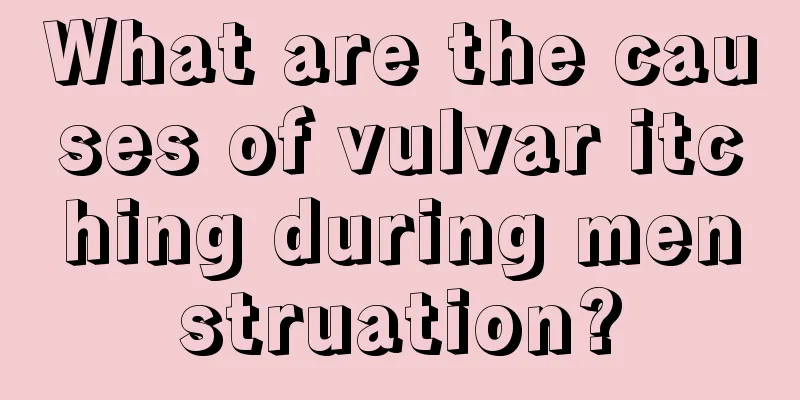 What are the causes of vulvar itching during menstruation?