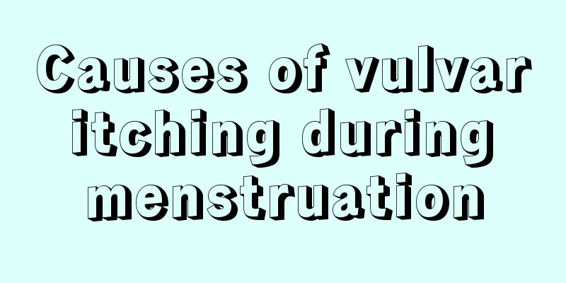 Causes of vulvar itching during menstruation