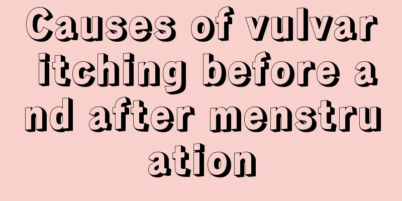 Causes of vulvar itching before and after menstruation