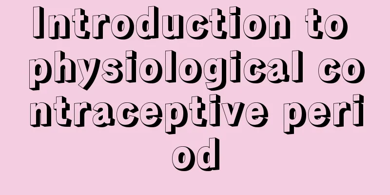 Introduction to physiological contraceptive period