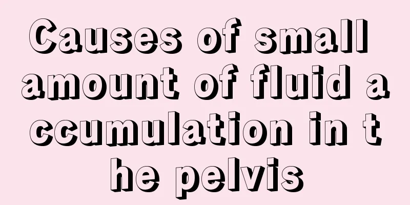 Causes of small amount of fluid accumulation in the pelvis