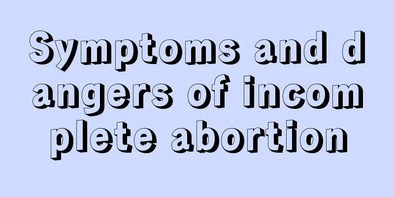 Symptoms and dangers of incomplete abortion