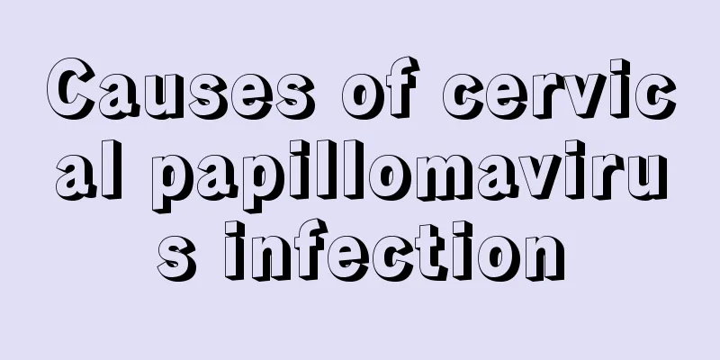 Causes of cervical papillomavirus infection