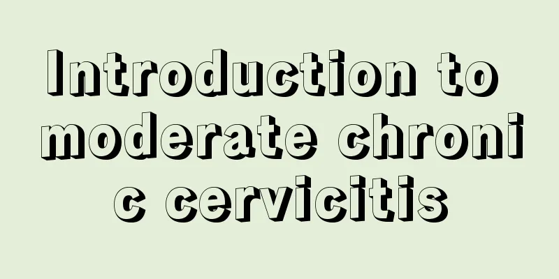 Introduction to moderate chronic cervicitis