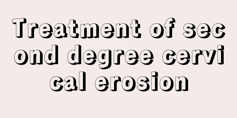 Treatment of second degree cervical erosion