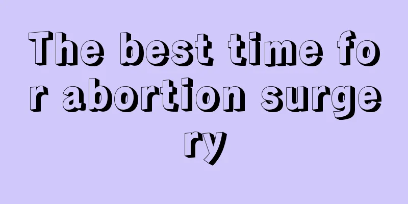 The best time for abortion surgery