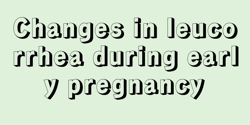 Changes in leucorrhea during early pregnancy