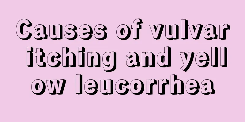 Causes of vulvar itching and yellow leucorrhea