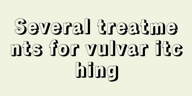 Several treatments for vulvar itching