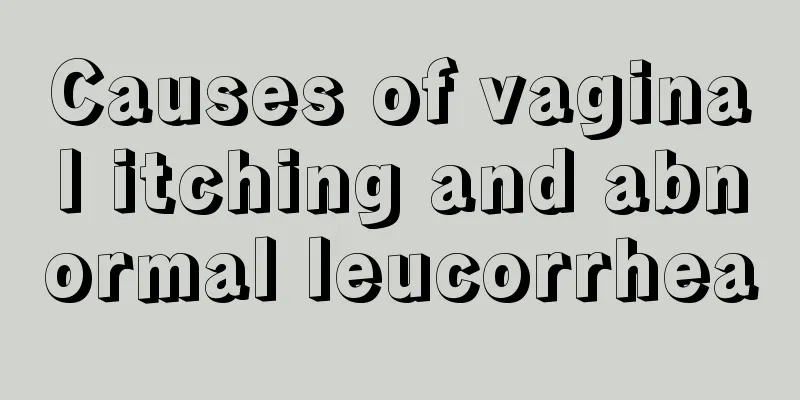 Causes of vaginal itching and abnormal leucorrhea