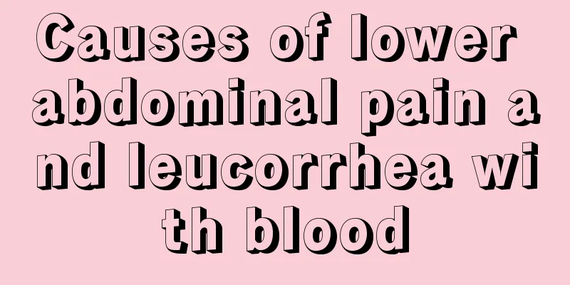 Causes of lower abdominal pain and leucorrhea with blood