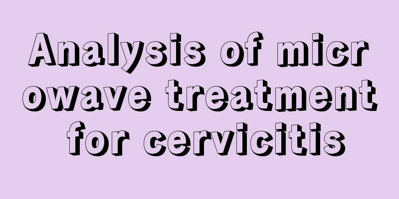 Analysis of microwave treatment for cervicitis