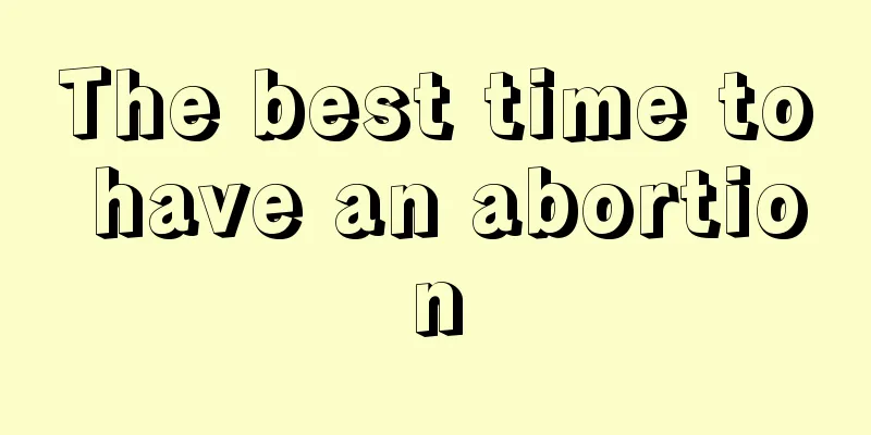 The best time to have an abortion